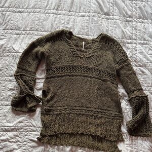 Free People, Belong to You,  Olive Green Women's Sweater